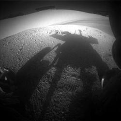 Mars NASA Rover Shadow